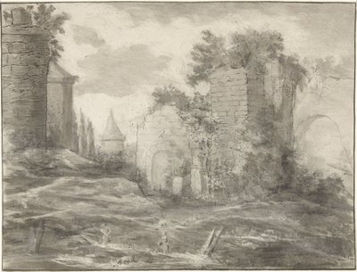 Paesaggio con rovine da Jurriaan Cootwijck