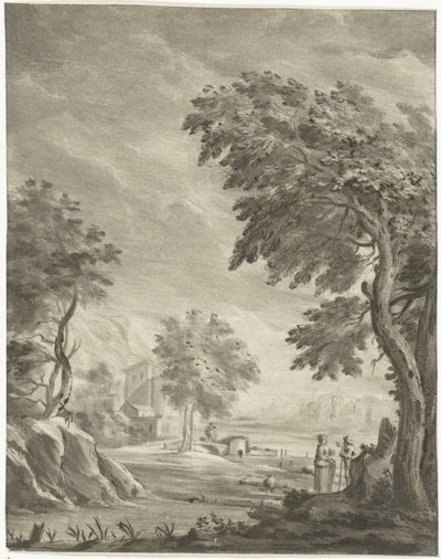 Paesaggio con strada da Jurriaan Cootwijck