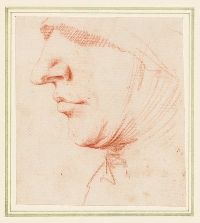 La testa di un uomo di profilo da Jusepe de (1591 1652) Ribera