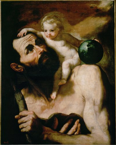 San Cristoforo ... (dipinto su tela) da Jusepe de (1591-1652) Ribera