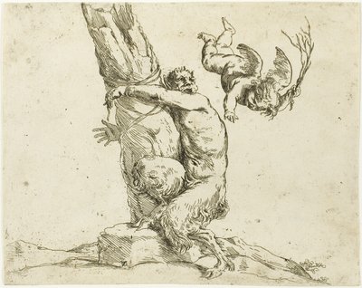Cupido che punisce un satiro da Jusepe de Ribera