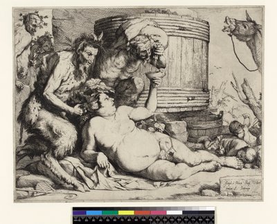 Silenus ubriaco. Silenus alla vasca del vino da Jusepe de Ribera