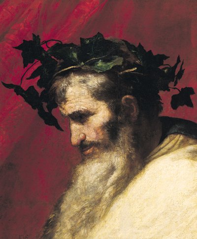 Testa di un vecchio, frammento dal Trionfo di Bacco da Jusepe de Ribera