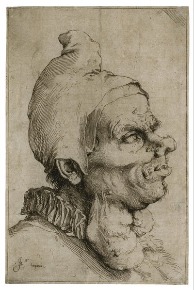 Grande testa grottesca da Jusepe de Ribera
