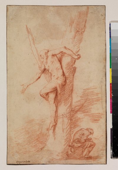 Uomo legato a un albero e una figura che riposa, 1630-35 da Jusepe de Ribera
