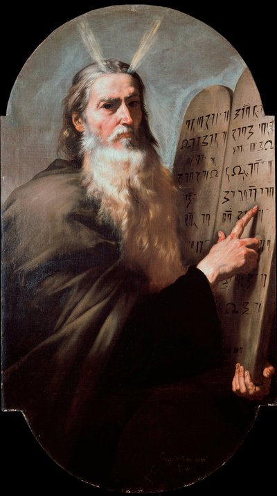 Mosè con le Tavole della Legge. Dipinto di Jusepe de Ribera detto lo Spagnoletto da Jusepe de Ribera