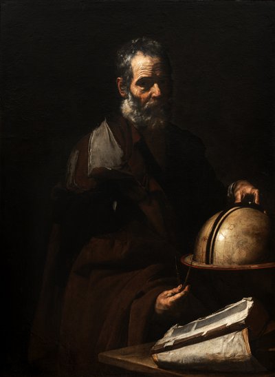 Filosofo con un globo (Anassagora?) da Jusepe de Ribera