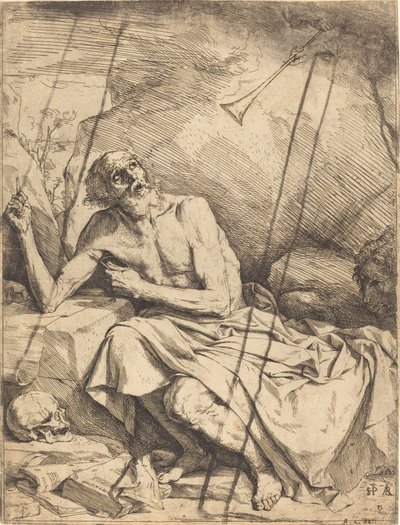San Girolamo sente la tromba del Giudizio Universale da Jusepe de Ribera