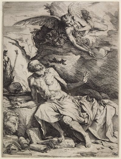 San Girolamo sente la tromba del Giudizio Universale, c. 1621 da Jusepe de Ribera