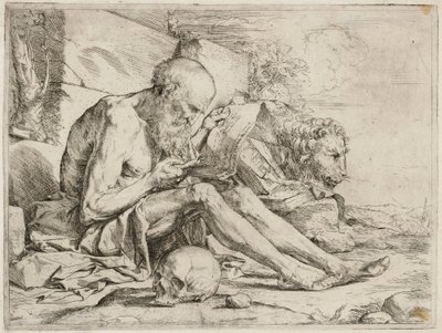 San Girolamo leggente da Jusepe de Ribera
