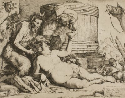 Silenus alla vasca del vino da Jusepe de Ribera