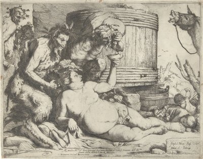 Silenus presso la botte di vino da Jusepe de Ribera