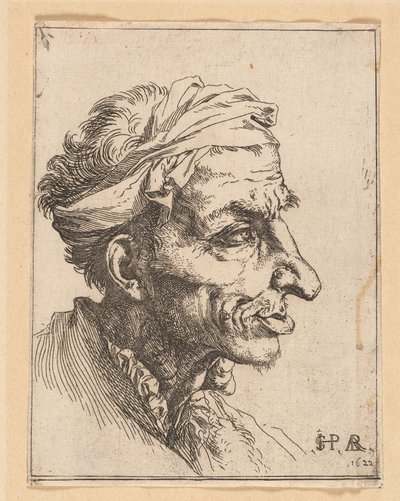 Piccola testa grottesca da Jusepe de Ribera
