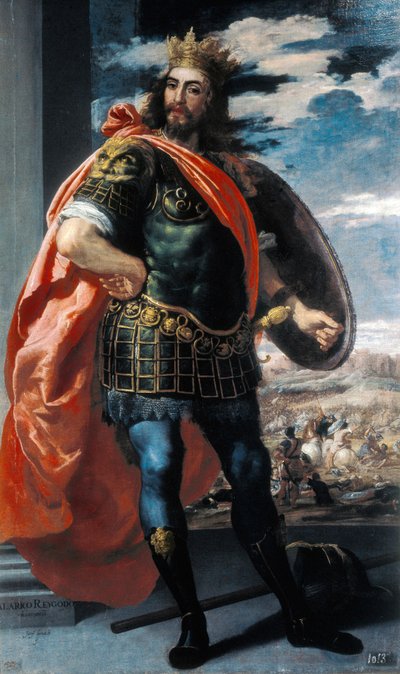 Rappresentazione del re visigoto Alarico II (484-507) da Jusepe or Jose (c.1605 1656) Leonardo