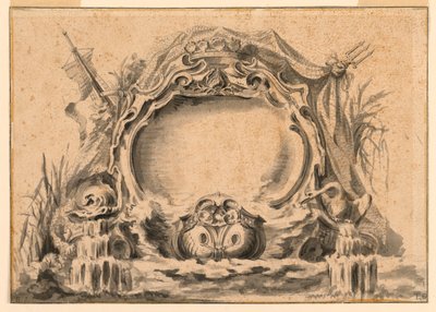 Copia di uno stemma in una delle pubblicazioni delle feste da Juste Aurèle Meissonnier