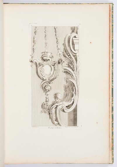 Lampada della Chiesa, tavola 83, da Opere di Juste-Aurèle Meissonnier da Juste Aurèle Meissonnier