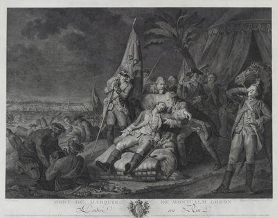 Morte del Marchese di Montcalm Gozon da Juste Chevillet