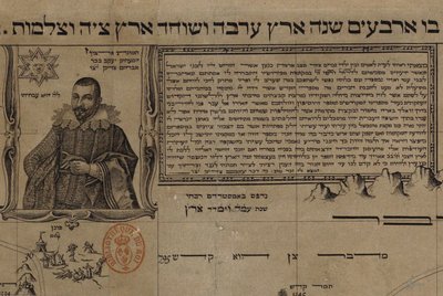 Autoritratto in Palestina (dettaglio) da Justo