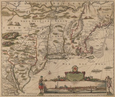 Americae Septentrionalio da Justus Danckerts