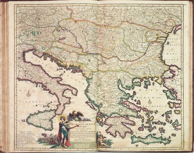 Atlante di Justus Danckers: Ungheria e Grecia, c.1688 da Justus Danckertsz