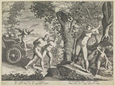 Nudi cacciati da Amore da Justus Sadeler (attributed to)