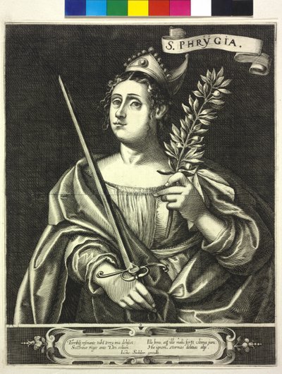 Incisione di Justus Sadeler Sibilla frigia (incisione) da Justus Sadeler