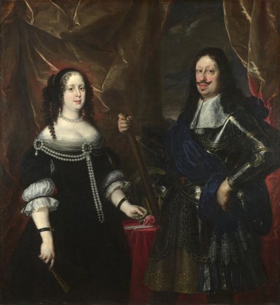 Doppio ritratto del Granduca Ferdinando II di Toscana e sua moglie Vittoria della Rovere, anni 1660 da Justus Sustermans
