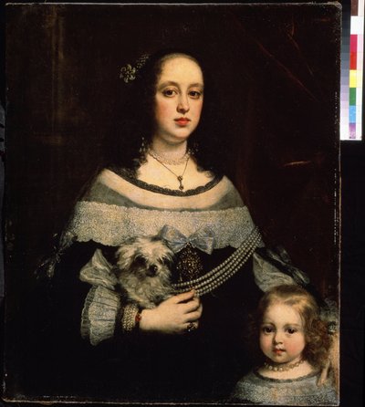 Ritratto di una donna e una bambina da Justus Suttermans