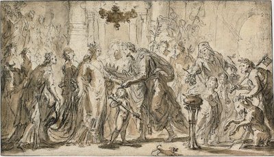 Il matrimonio di Zenobia e Odenato da Justus van Egmont