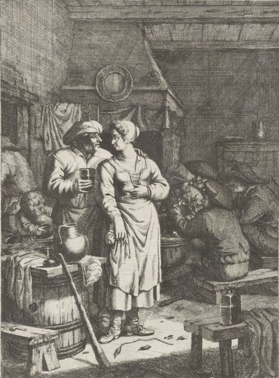 Scena di taverna da Justus van den Nijpoort