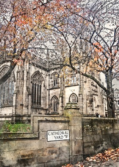 Il cortile della cattedrale in autunno da Justyna Jaszke