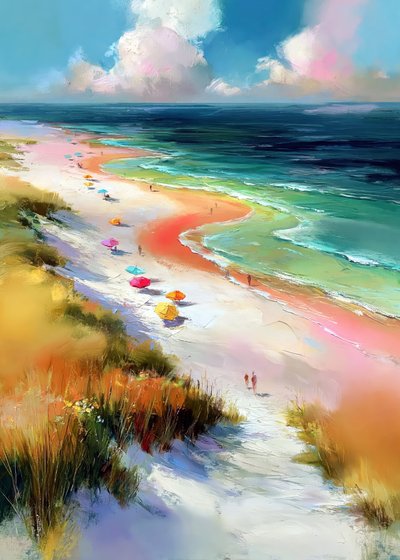 Una giornata colorata in spiaggia da Justyna Jaszke
