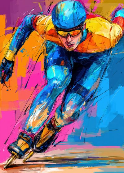Pattinatore di velocità dinamico da Justyna Jaszke