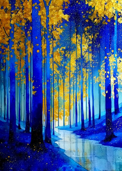 Foresta Blu Dorata da Justyna Jaszke