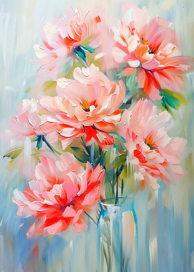 Mazzo di peonie rosa tenue da Justyna Jaszke