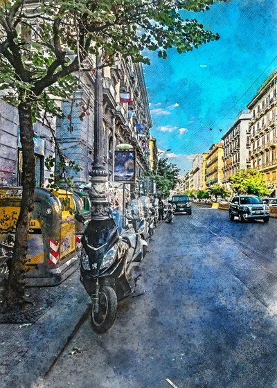 Una vivace strada cittadina da Justyna Jaszke