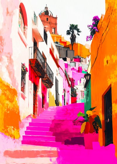 Gradini della Città Rosa, dai colori vivaci da Justyna Jaszke