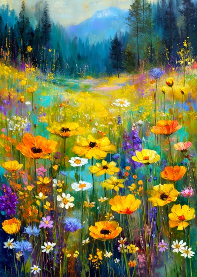 La serenità del Monte Wildflower da Justyna Jaszke