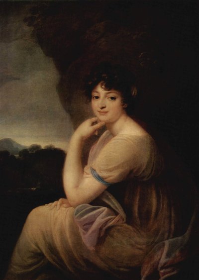 Ritratto di Yekaterina Bakunina da Józef Grassi