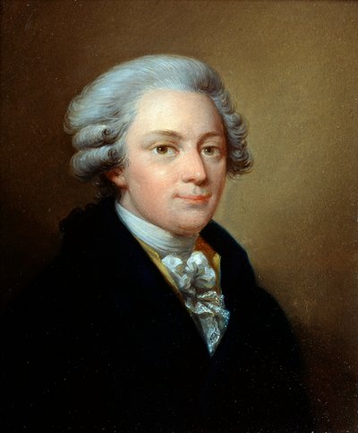 Ritratto del compositore Wolfgang Amadeus Mozart, 1756-1791, c1783 da Józef Grassi