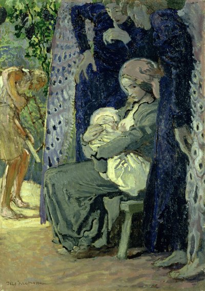 Sacra Famiglia, c.1913 da Józef Mehoffer
