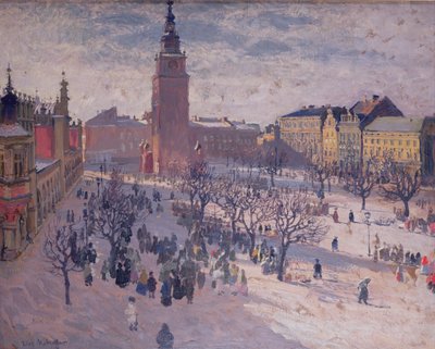 Piazza del Mercato Principale a Cracovia da Józef Mehoffer