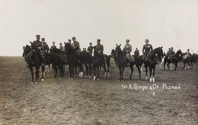 Album Jack Bosio - Campagna di guerra 1917-1920: Missione militare in Polonia (Varsavia - Posen) marzo-aprile 1919, una batteria a cavallo a Posen (Poznan) da K. Greger