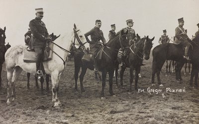 Album Jack Bosio - Campagna di guerra 1917-1920: Missione militare in Polonia (Varsavia - Posen) marzo-aprile 1919, una batteria a cavallo a Posen (Poznan) da K. Greger
