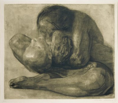 Donna con bambino morto da Käthe Kollwitz