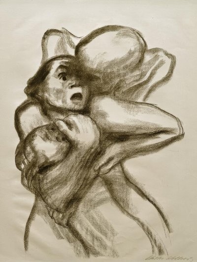 K. Kollwitz, La morte afferra una donna da Käthe Kollwitz