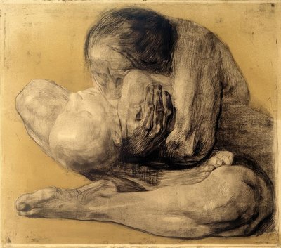 Donna con bambino morto, 1903 da Käthe Kollwitz