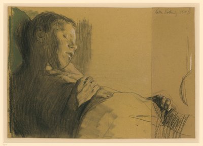 Schlafender Knabe (Das tote Kind) da Käthe Kollwitz