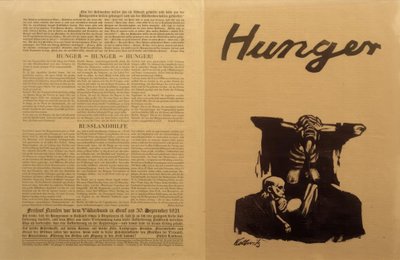 Russia sovietica, crisi alimentare / Volantino da Käthe Kollwitz
