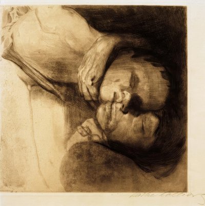Morte, donna e bambino da Käthe Kollwitz
